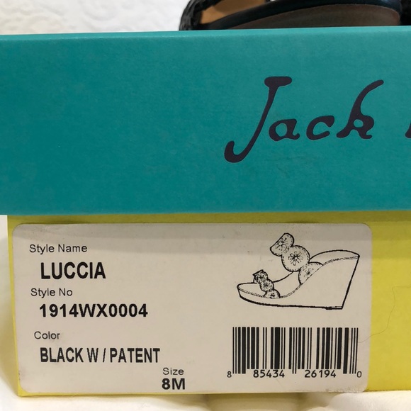 Jack Rogers  black wedges - Picture 4 of 5